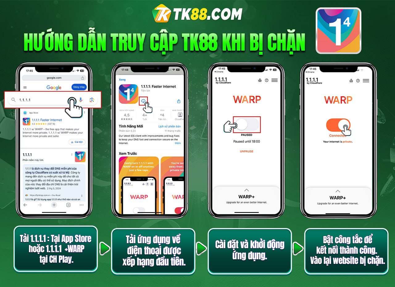 Hướng dẫn dùng 1.1.1.1